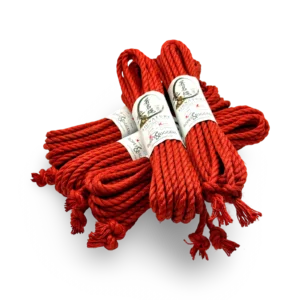 Rødt Signatur Jute Reb i 6 mm til Shibari og Kinbaku