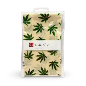 Komesichi Irodori Tenugui Hamp Leaf