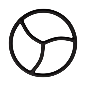 Sort Triskele Suspensionsring 23 cm – Rustfri stål