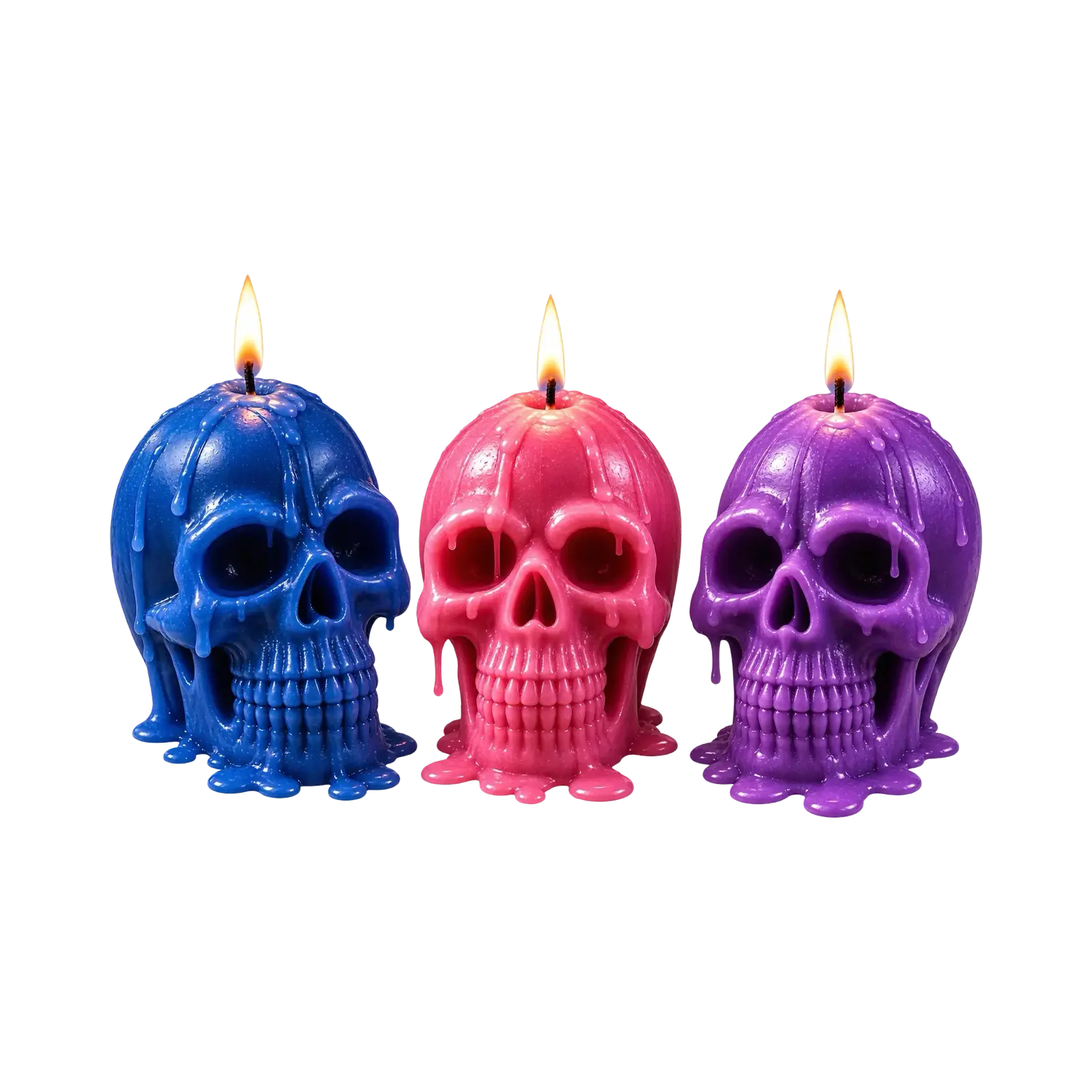 Hot wax play lys - Skull